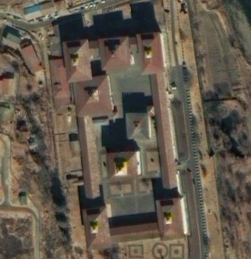 Monasterio-fortaleza tashichoedzong en los mapas de Turismogoogle