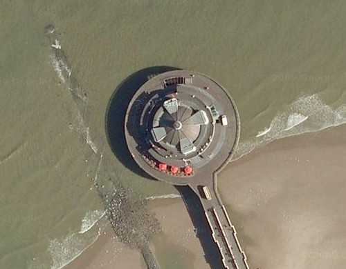 El malecón de Bélgica en los mapas de Turismo Google