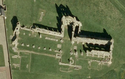 La abandonada abad�a Whitby en los mapas de Turismo Google