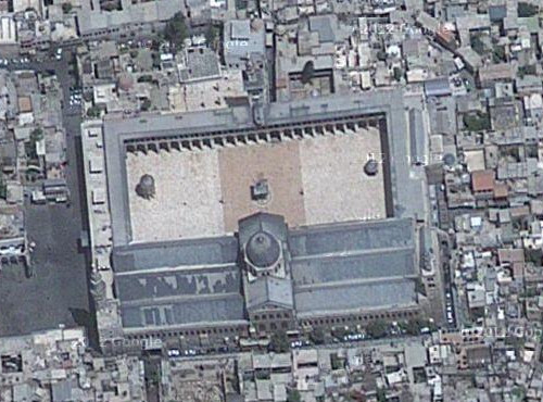 La mezquita de los Omeya en los mapas de Turismo Google